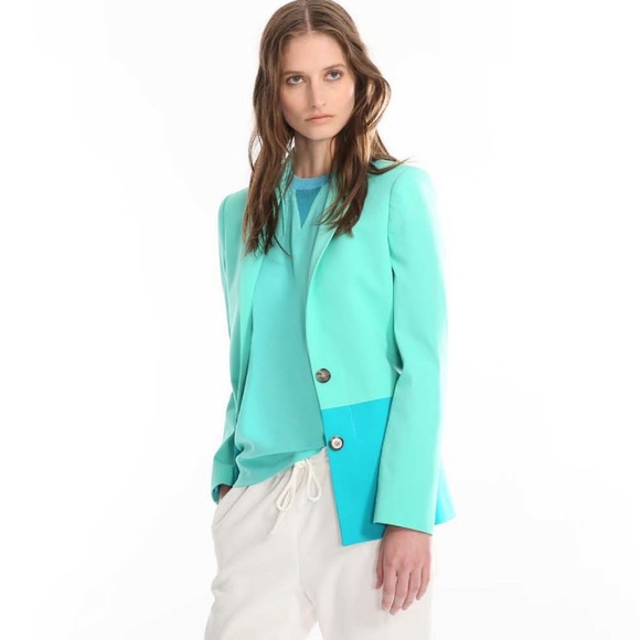 Faconnable Jackets & Blazers - Faconnable Two-Tone Cotton Stretch Blazer